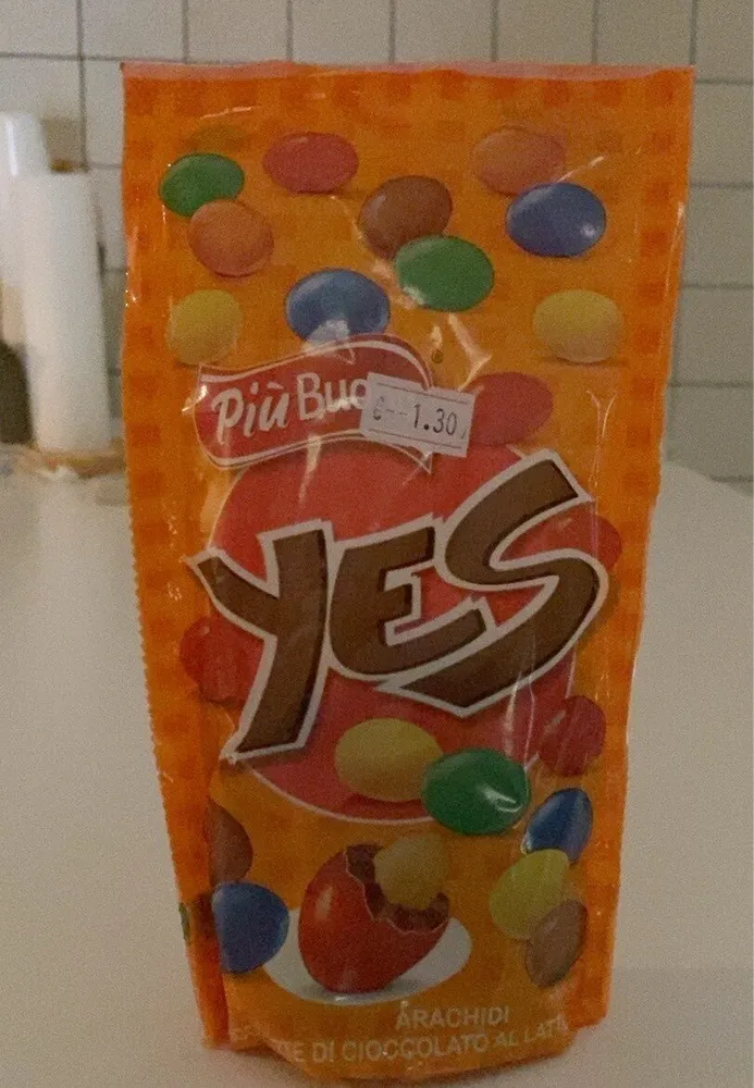 Yes arachidi ricoperti di cioccolato al latte