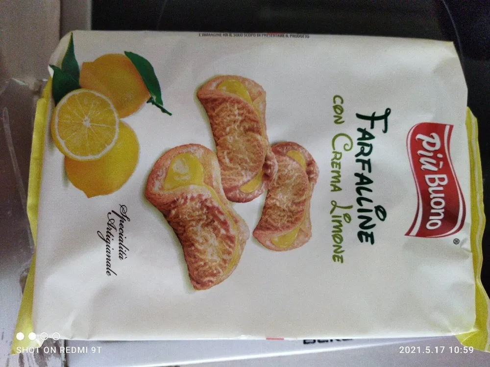 Farfalline con crème au citron