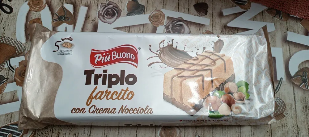 Triplo farcito con crema nocciola
