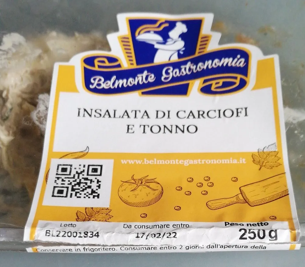 Insalata di carciofi e tonno
