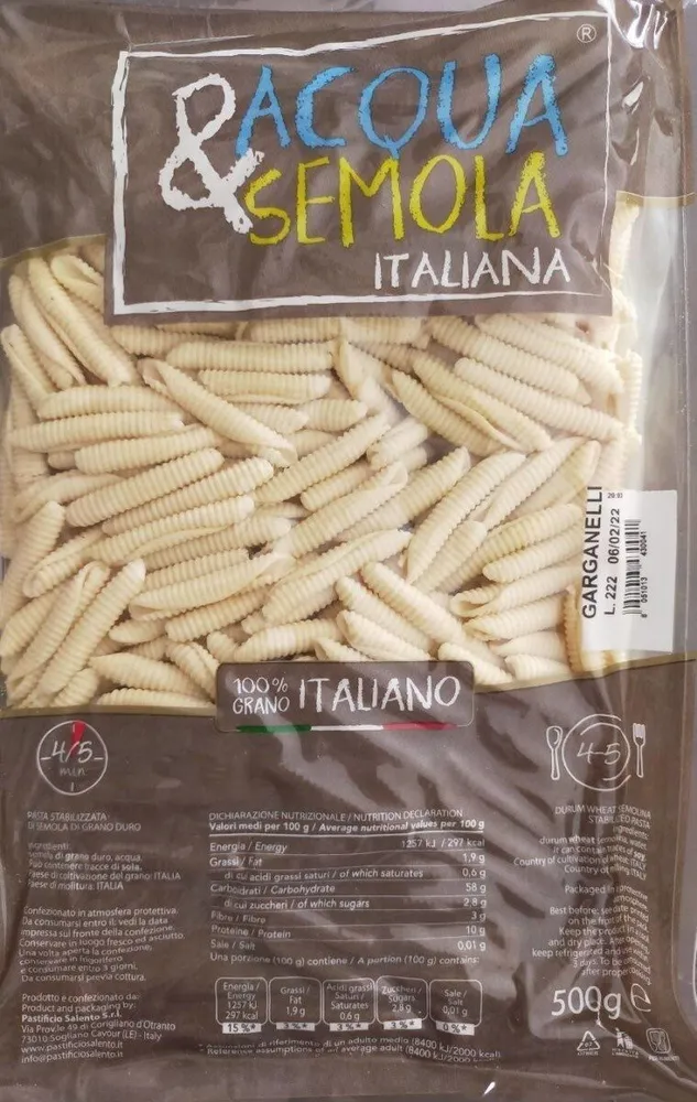 Acqua&Semola italiana
