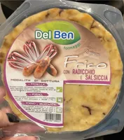Frico con radicchio e salsiccia