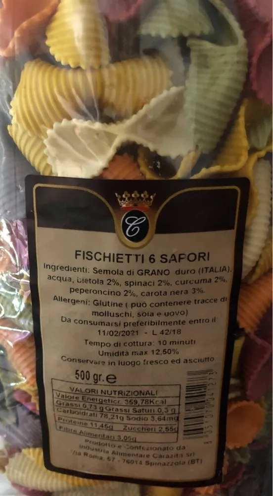 Fischietti 6 sapori