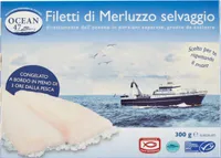 Filetti di merluzzo selvaggio surgelati