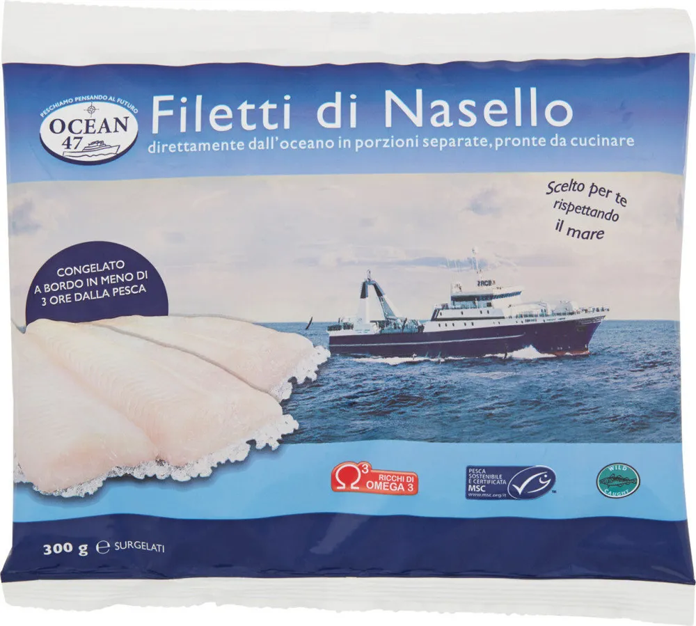 Filetti di nasello surgelati