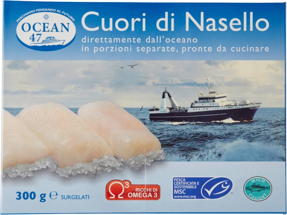Cuori di nasello surgelati