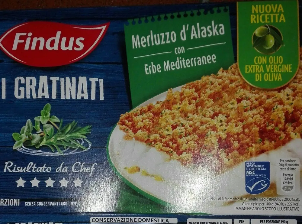 Merluzzo d'Alaska con erbe mediterranee