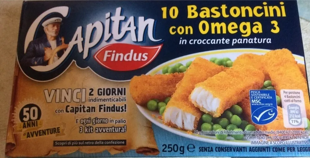 Findus 10 Bastoncini Merluzzo Omega