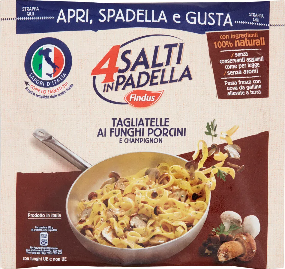 Findus tagliatelle ai funghi porcini e champignon