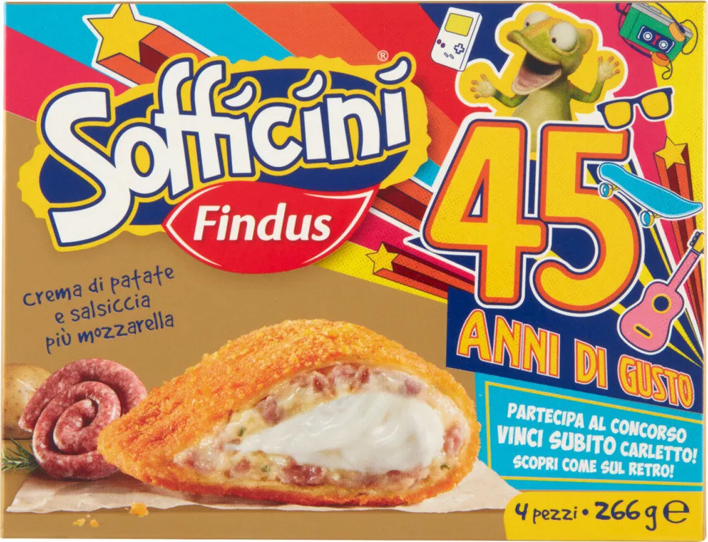Sofficini crema dIGPatate e salsiccia più mozzarella
