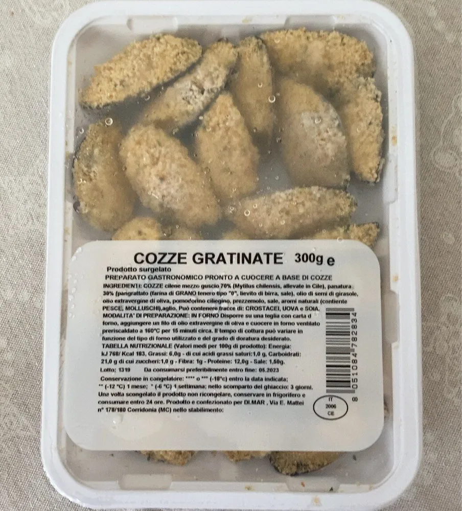 Cozze gratinate