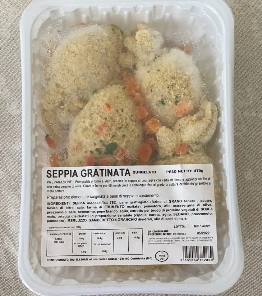Seppia gratinata