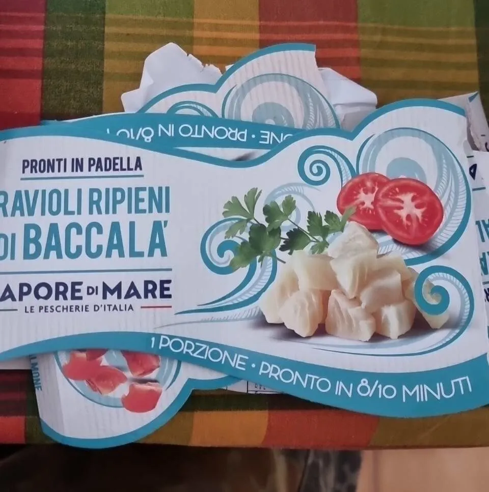 Pronti in padella  ravioli ripieni di baccalà