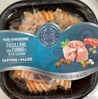 Fusilloni con tonno e olive leccino