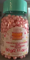 Perles souples en sucre rose