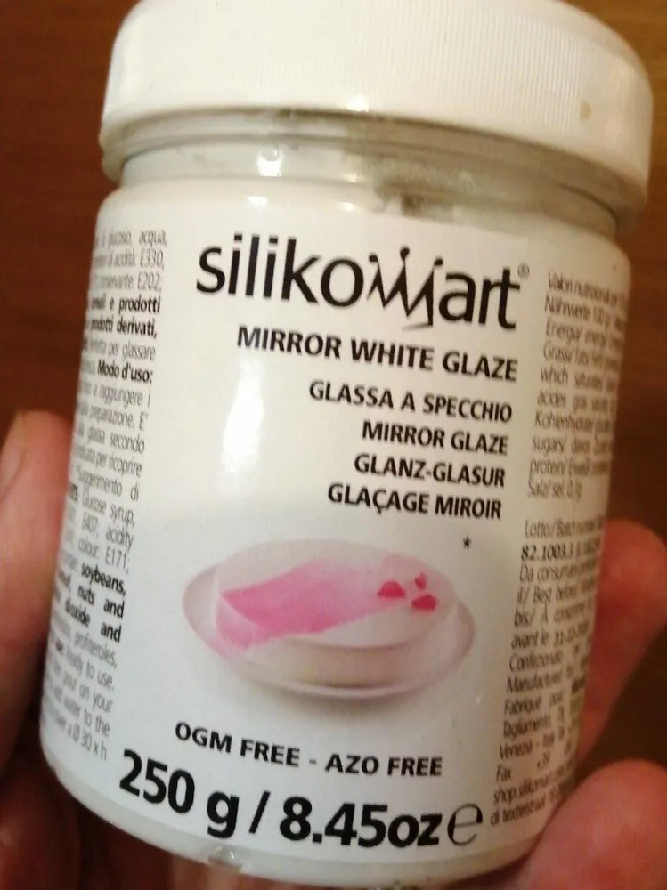 Glaçage miroir blanc