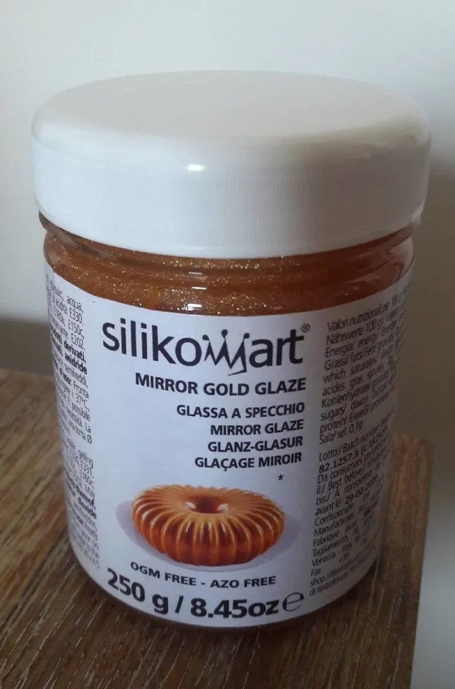 Glaçage miroir doré