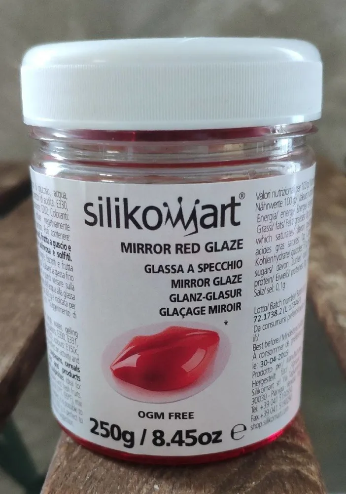 Glacage miroir rouge