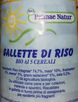 Gallette di riso bio ai 5 cereali