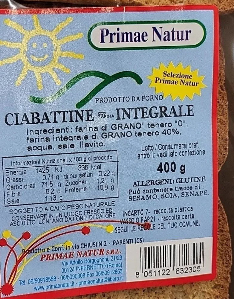 Ciabattine integrali