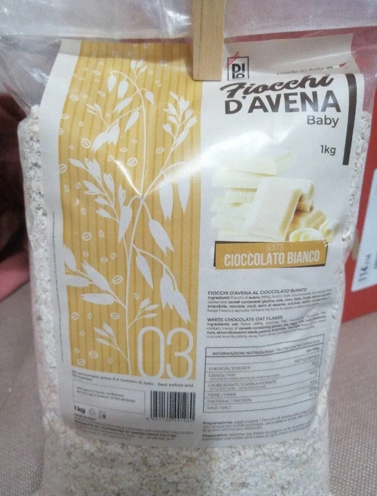 Fiocchi d'avena baby cioccolato bianco