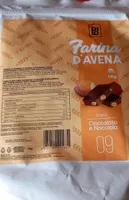 Farina d'avena cioccolato e nocciola