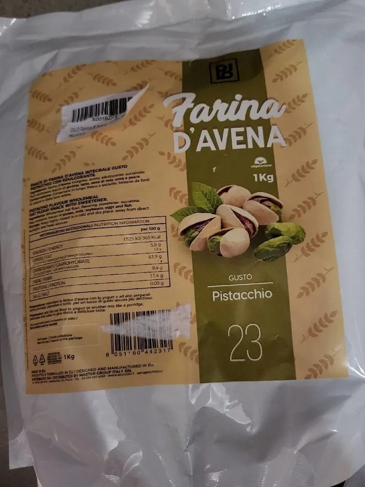 Farina avena gusto Pistacchio