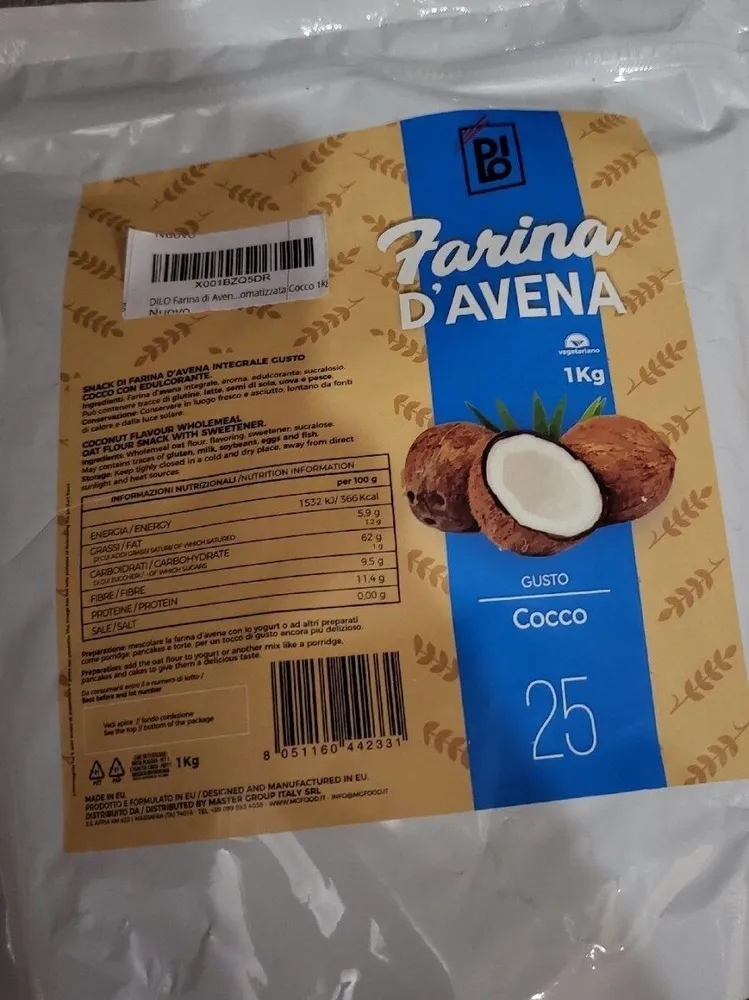 Farina avena gusto Cocco