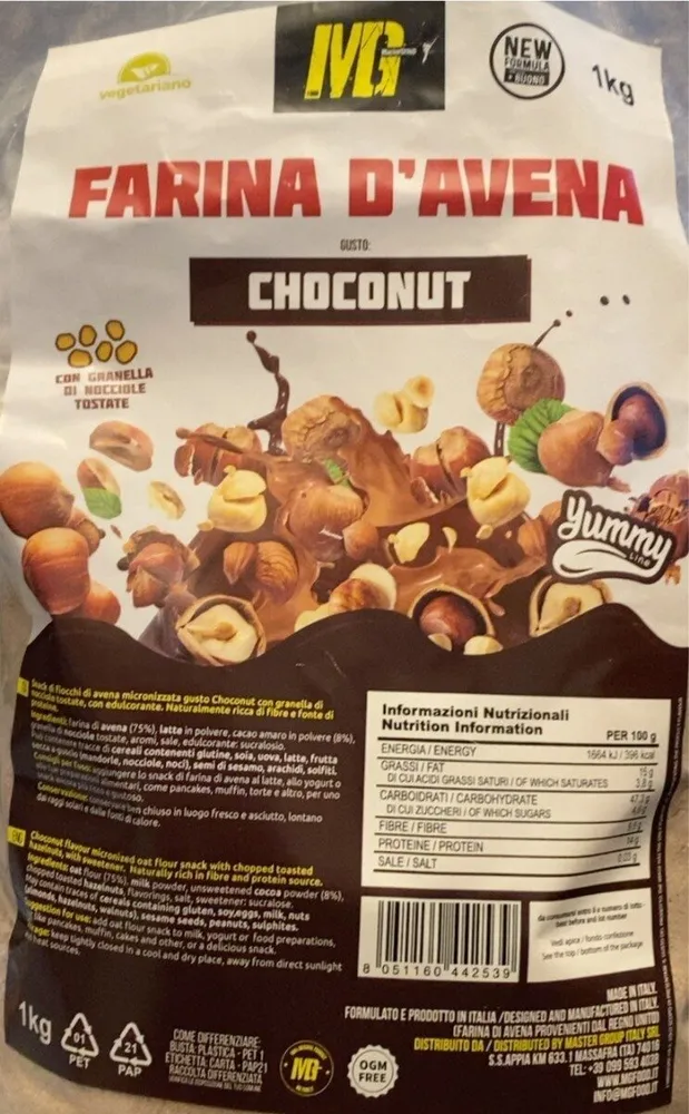 Farina d’avena choconut
