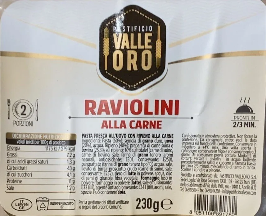 Raviolini alla carne