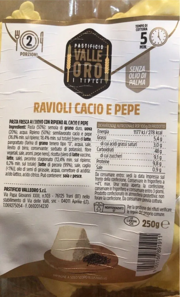 ravioli cacio e pepe