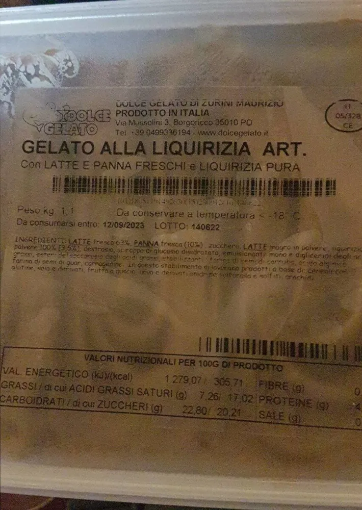 Gelato liquirizia