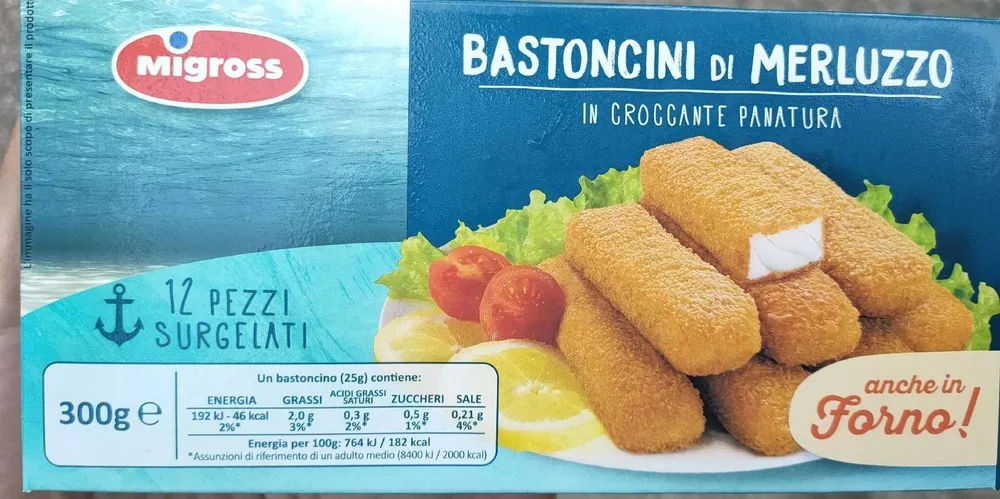 Bastoncini di merluzzo