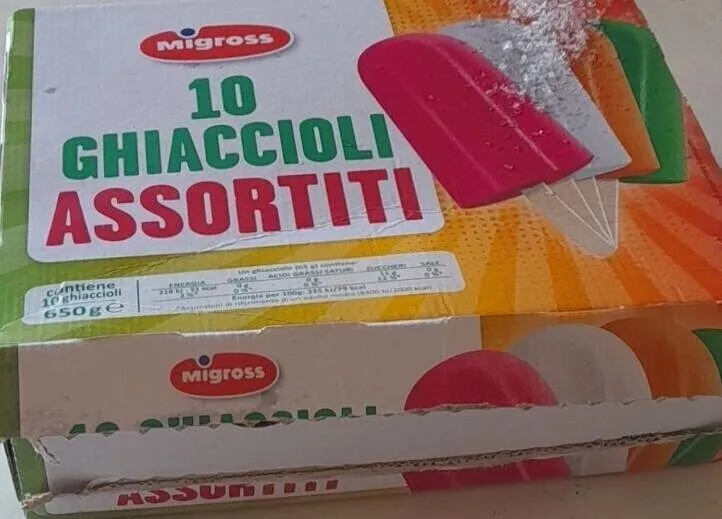 Ghiaccioli assortiti