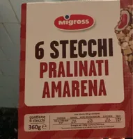 6 stecchi pralinati amarena