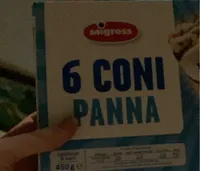 6 coni con panna
