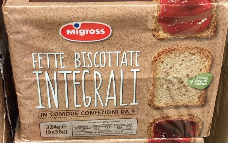 Fette biscottate integrale