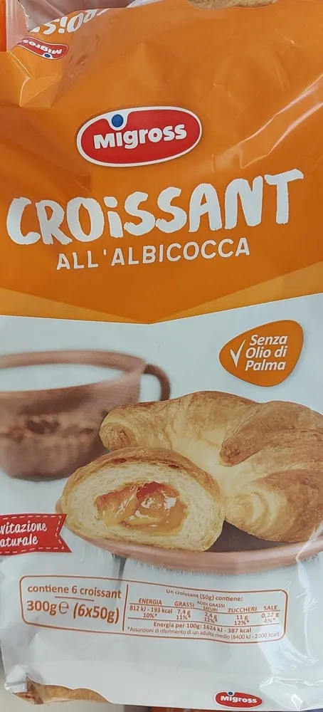 Croissant all'albicocca