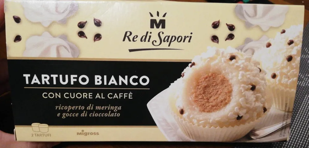 Tartufo bianco con cuore al caffè