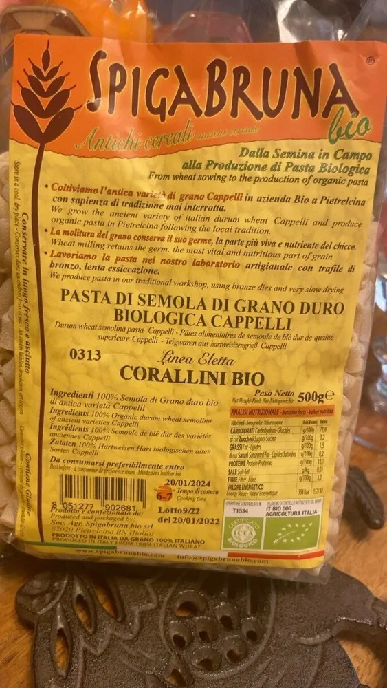 Pasta di grani antichi senatore cappelli