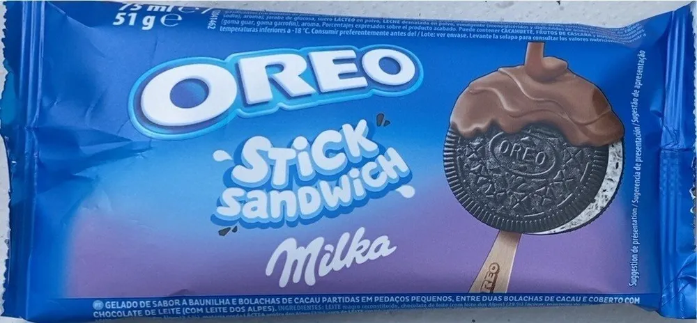 Oreo stick sandwich