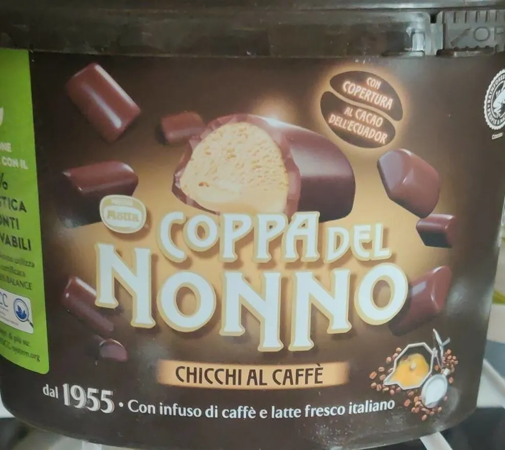 Coppa del nonno chicchi al caffè