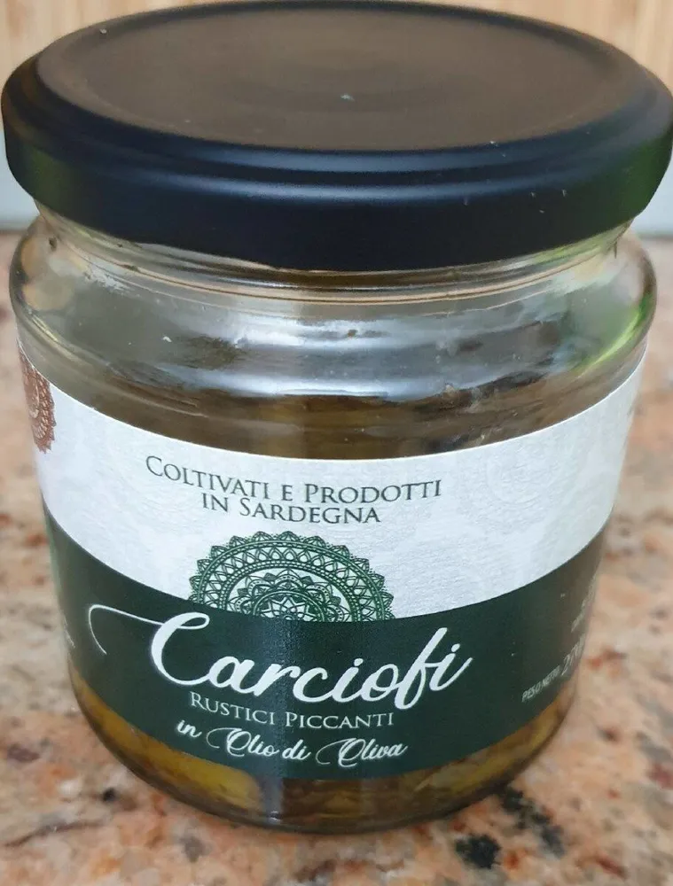 Carciofi rustici piccanti in olio di oliva
