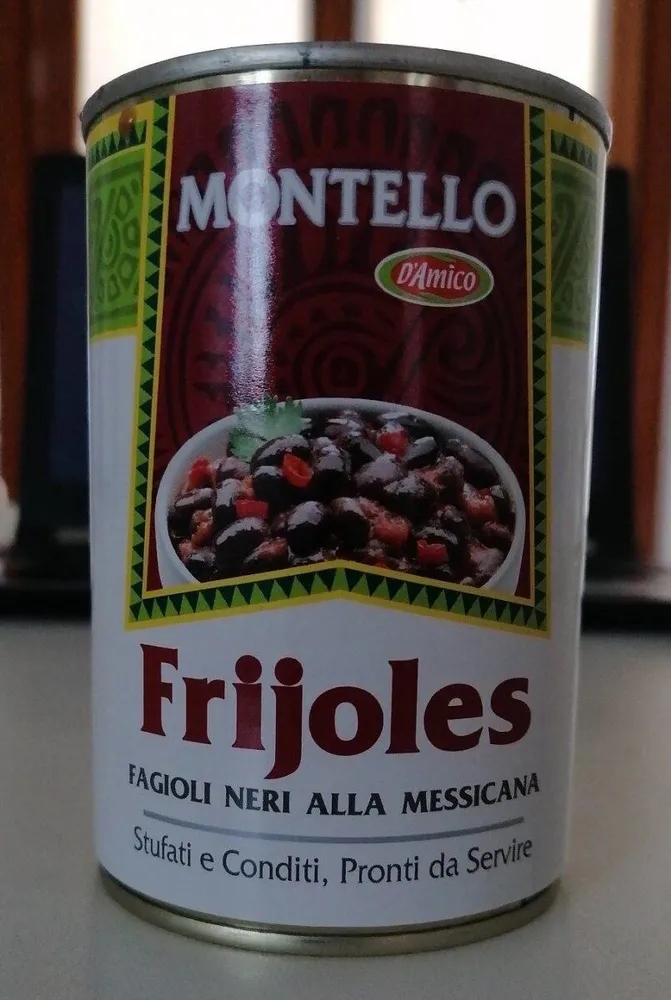 Frijoles fagioli neri alla messicana