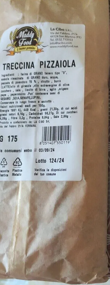 Treccina pizzaiola