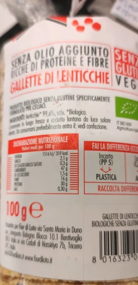 Gallette di lenticchie