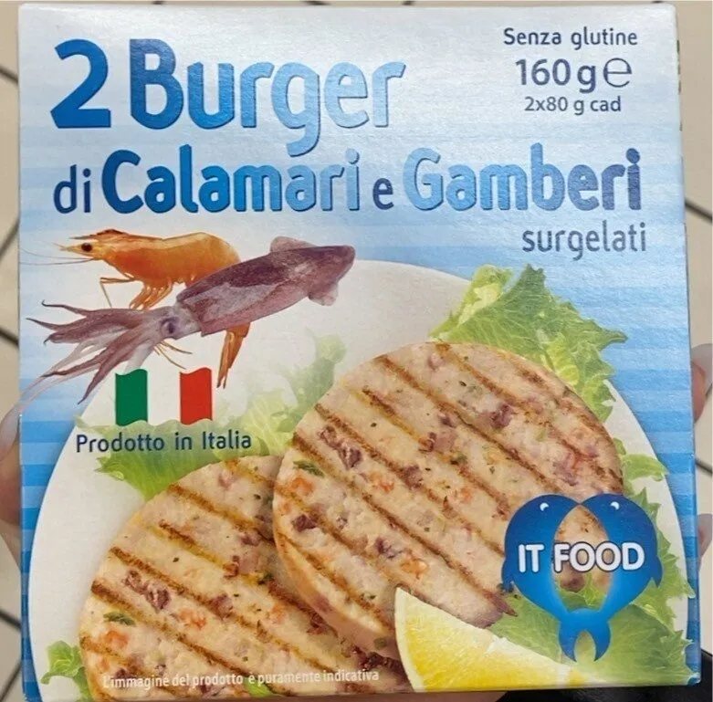 Burger calamari e gamberi