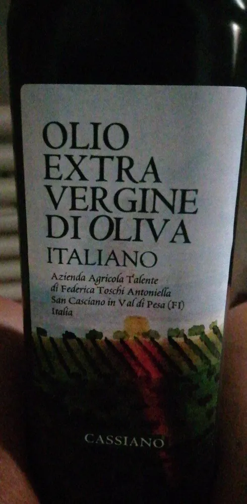 Olio extravergine oliva cassiano