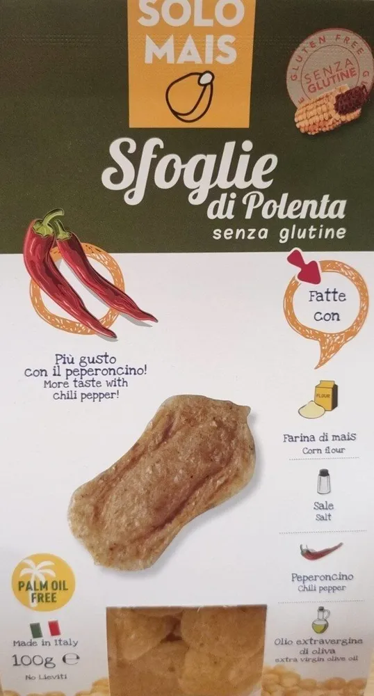 sfoglie di mais al peperoncino