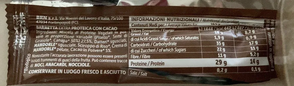 Cacao extra proteica